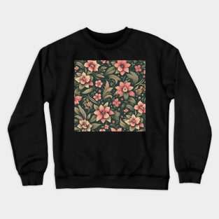 Pink Flowers Crewneck Sweatshirt